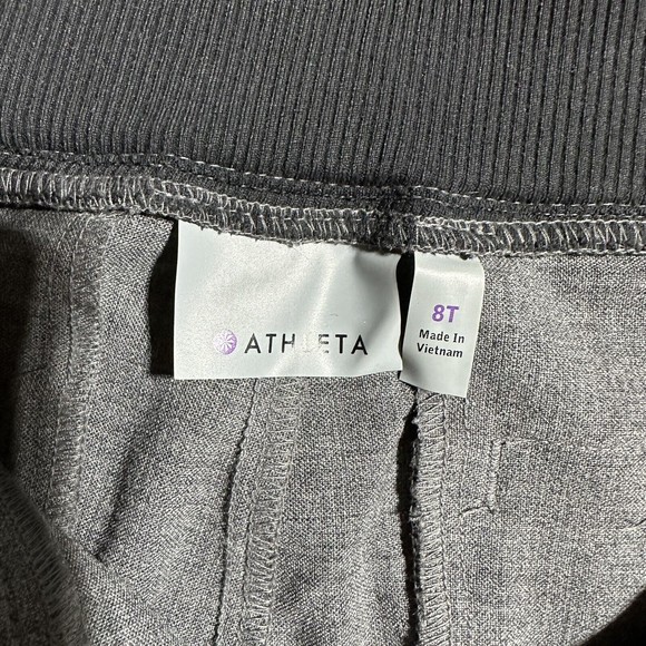 Athleta Work It City Wool Blend Pants 457923 Joggers Tapered Gray Size 8 T Tall - Picture 7 of 16